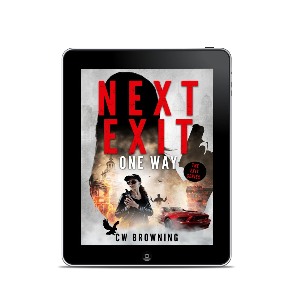 Next Exit, One Way Exit Series book 6 female assassin thriller