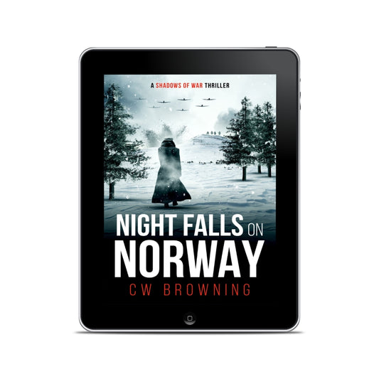 Night Falls on Norway Shadows of War book 3  WW2 female spy thriller 